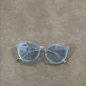 Blue lens sunglasses